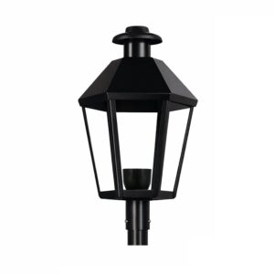 Farol Hexagonal Hierro para Caño 2"