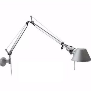 Aplique Tolomeo Pared Brazo Largo Base Cromada